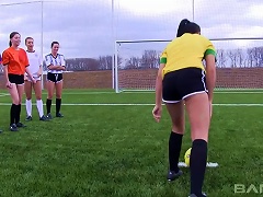 19yo Hot Soccer Playing Chicks Play The Game Topless And Naked